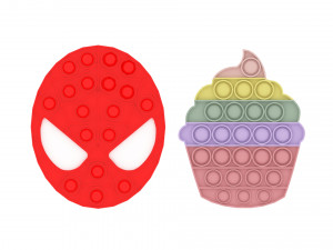 Pop It Fidget Toys Set 3D 모델