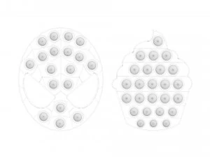 Pop It Fidget Toys Set 3D Model