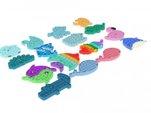 동물 팝 잇 안절부절 장난감 세트 3D 모델