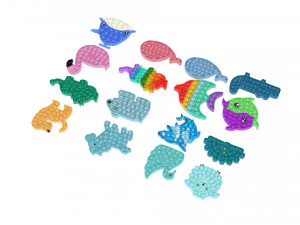 Animal Pop It Fidget Toys Set 3D Model
