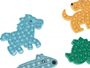Animal Pop It Fidget Toys Set 3D Model