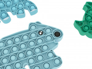 Animal Pop It Fidget Toys Set 3D Model