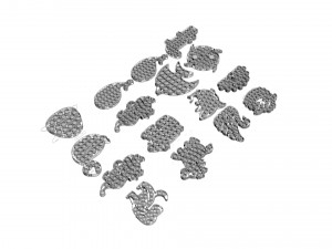 Animal Pop It Fidget Toys Set 3D Model