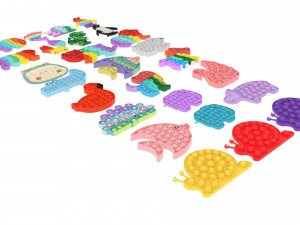Animal Pop It Fidget Toys Set 3Dモデル