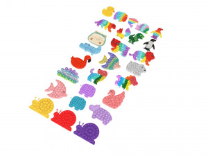 Animal Pop It Fidget Toys Set Model 3D