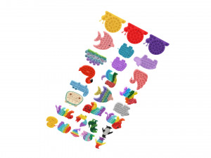 Animal Pop It Fidget Toys Set Model 3D