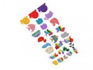 Animal Pop It Fidget Toys Set Model 3D
