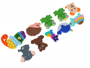 Animal Pop It Fidget Toys Set 3D Модель