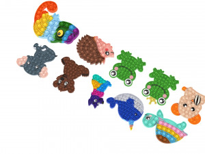 Animal Pop It Fidget Toys Set 3D Модель
