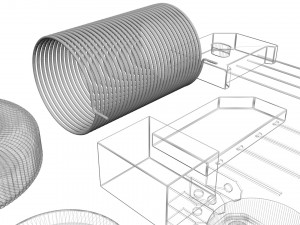 Electronic Components Set 3D-Modell