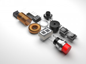 Electronic Components Set 3D-Modell