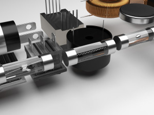 Electronic Components Set 3D-Modell