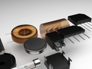 Electronic Components Set 3D-Modell