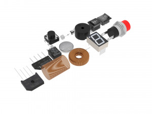 Electronic Components Set 3D-Modell