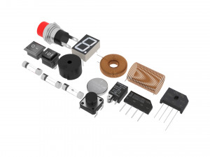 Electronic Components Set 3D-Modell