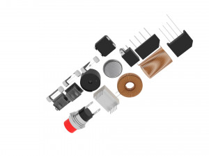 Electronic Components Set 3D-Modell