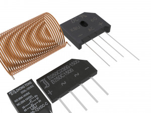 Electronic Components Set 3D-Modell