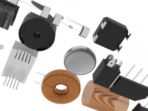 Electronic Components Set 3D-Modell