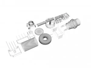 電子部品セット 3Dモデル