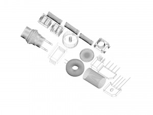 Electronic Components Set 3D-Modell