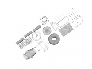 Electronic Components Set 3D-Modell