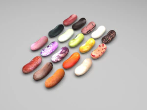 Kidney Beans Set 3D Model