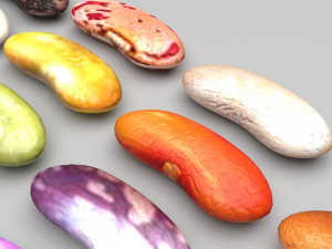 Kidney Beans Set 3D 모델