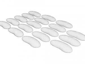Kidney Beans Set 3D Model