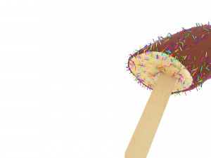 Banana Cake Pops Set Model 3D