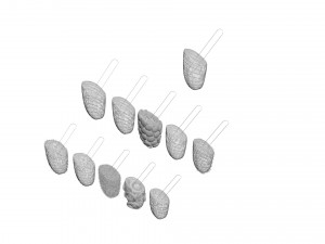 Banana Cake Pops Set Model 3D