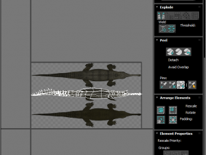 Crocodile Family In Water Model 3D