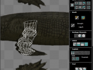 Crocodile Family In Water Model 3D