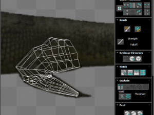 Crocodile Family In Water Model 3D