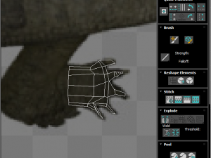 Crocodile Family In Water Model 3D