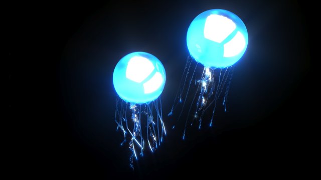 Jellyfishes 3D Model .c4d .max .obj .3ds .fbx .stl .blend 