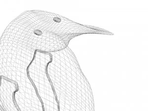 Penguin With Baby Penguin 3D Model