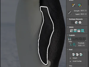 Penguin With Baby Penguin 3D Model