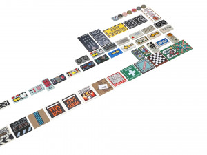 Lego Tiles Set 3D Model
