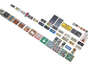 Lego Tiles Set 3D Model
