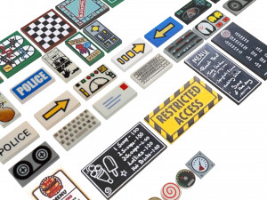 Lego Tiles Set 3D Model