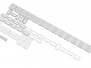 Lego Tiles Set 3D Model
