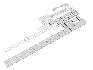 Lego Tiles Set 3D Model