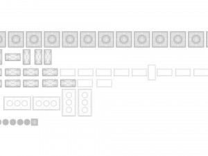 Lego Tiles Set 3D Model