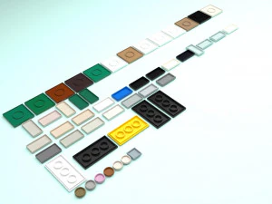 Lego Tiles Set 3D Model