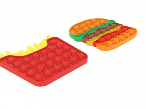 Fast Food Pop It Fidget Toys Set 3Dモデル