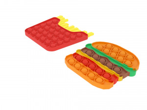 Fast Food Pop It Fidget Toys Set 3D Модель