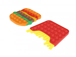 Fast Food Pop It Fidget Toys Set 3D Model