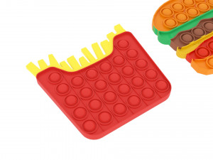 Fast Food Pop It Fidget Toys Set 3D Модель