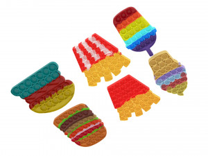 Fast Food Pop It Fidget Toys Set 3D Модель