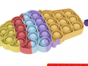 Fast Food Pop It Fidget Toys Set 3D Model